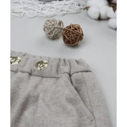 Hot Shorts de niña beige con corazones de strass Niña·Bebé Niña 3-36 Meses|Bebé Niña 3-36 Meses·Vaqueros, Pantalones Y Petos