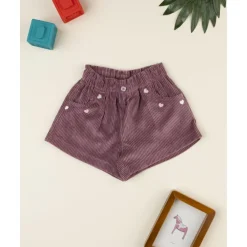 Shorts de pana rosa antiguo para niña*Prenatal Sale