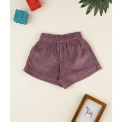 Shorts de pana rosa antiguo para niña*Prenatal Sale