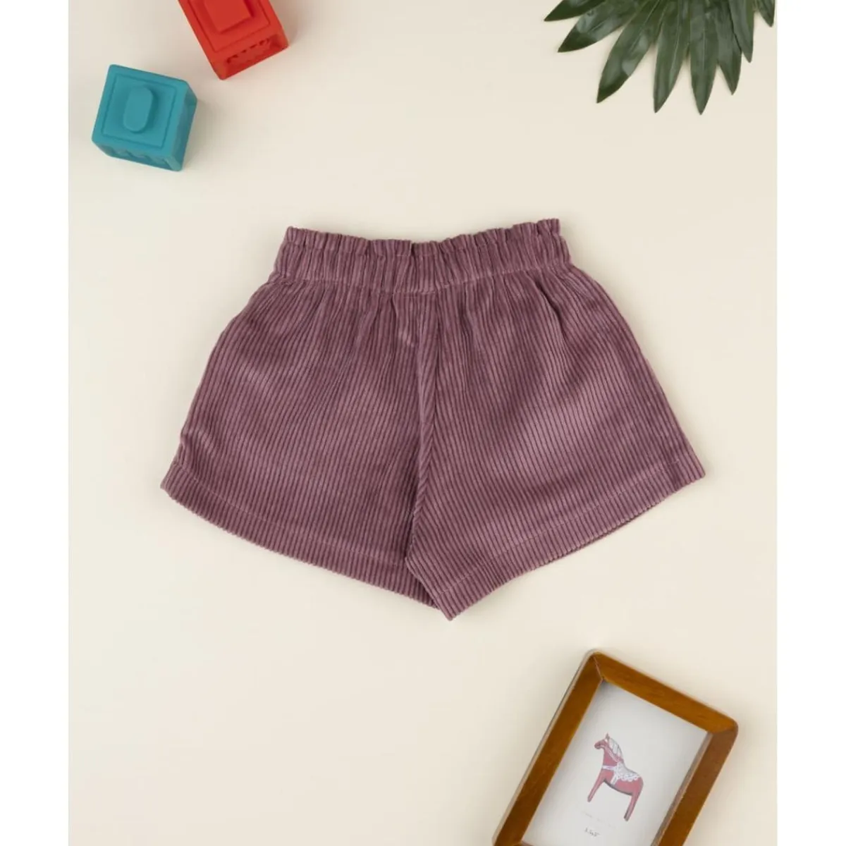 Shorts de pana rosa antiguo para niña*Prenatal Sale