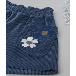 Clearance Shorts niña azul con flores Niña·Niña 2-10 Años|Niña 2-10 Años·Vaqueros, Pantalones Y Petos