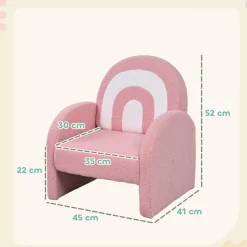 New Sillón infantil Arcoíris Rosa Estilo De Vida