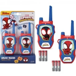 Simba - Walkie Talkie Spidey, 2 unidades con alcance de 100m ㅤ*SIMBA TOYS New