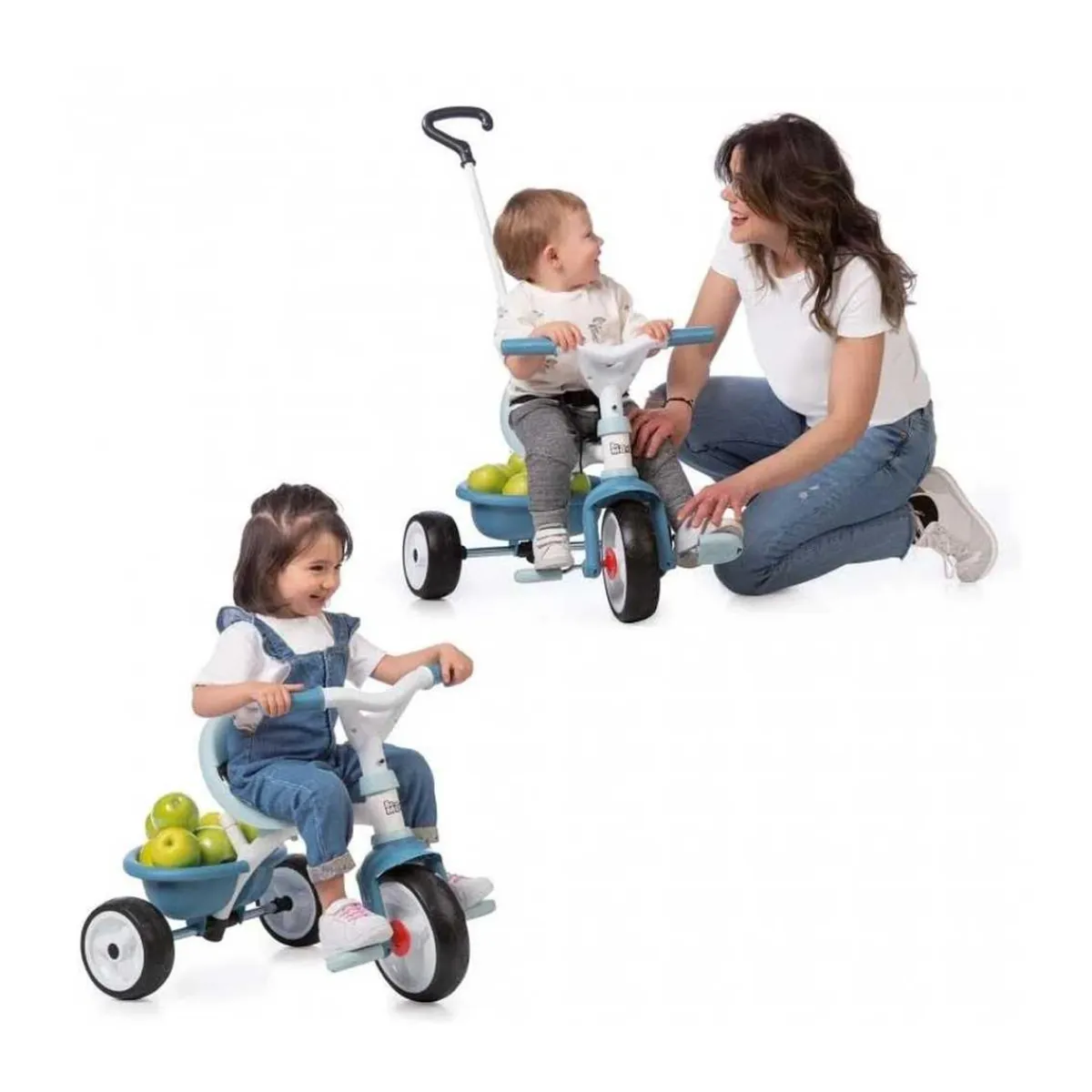 New - Triciclo de metal Be Move en azul ㅤ Motos Y Triciclos