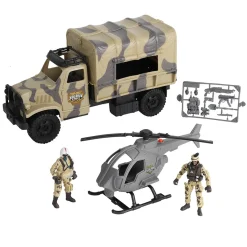 Soldier Force - Set Camión y Helicóptero de Combate Figuras De Acción