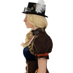 Sale Sombrero de Steampunk con gafas Halloween|Disfraces