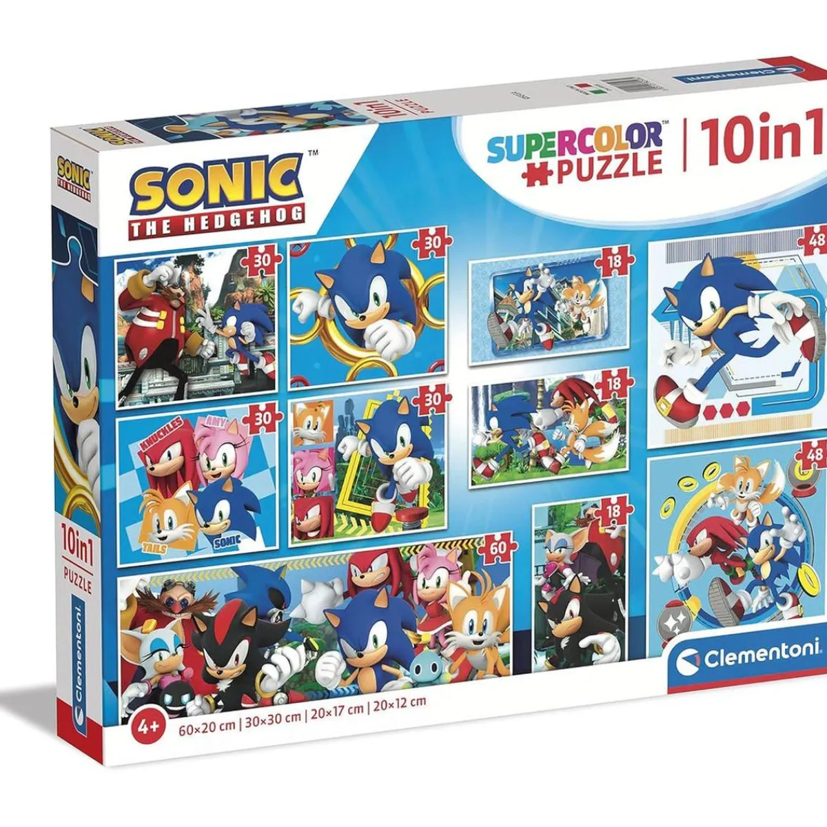 Discount Sonic - Puzzles 10 en 1 Supercolor Juegos Y Puzzles