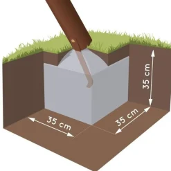Sale - Columpio de acero Acier Malo 2 balancines Columpios