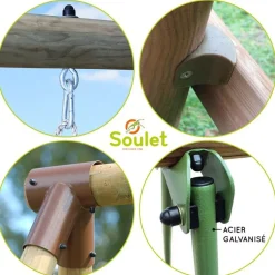 Sale - Columpio de madera Narcisse Columpios