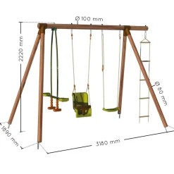 Hot - Columpio de madera Suzon Columpios