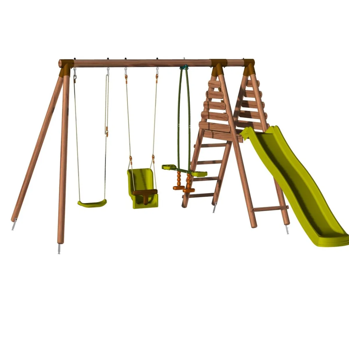 - Estación de juego con columpios y tobogán Tulipe*SOULET New