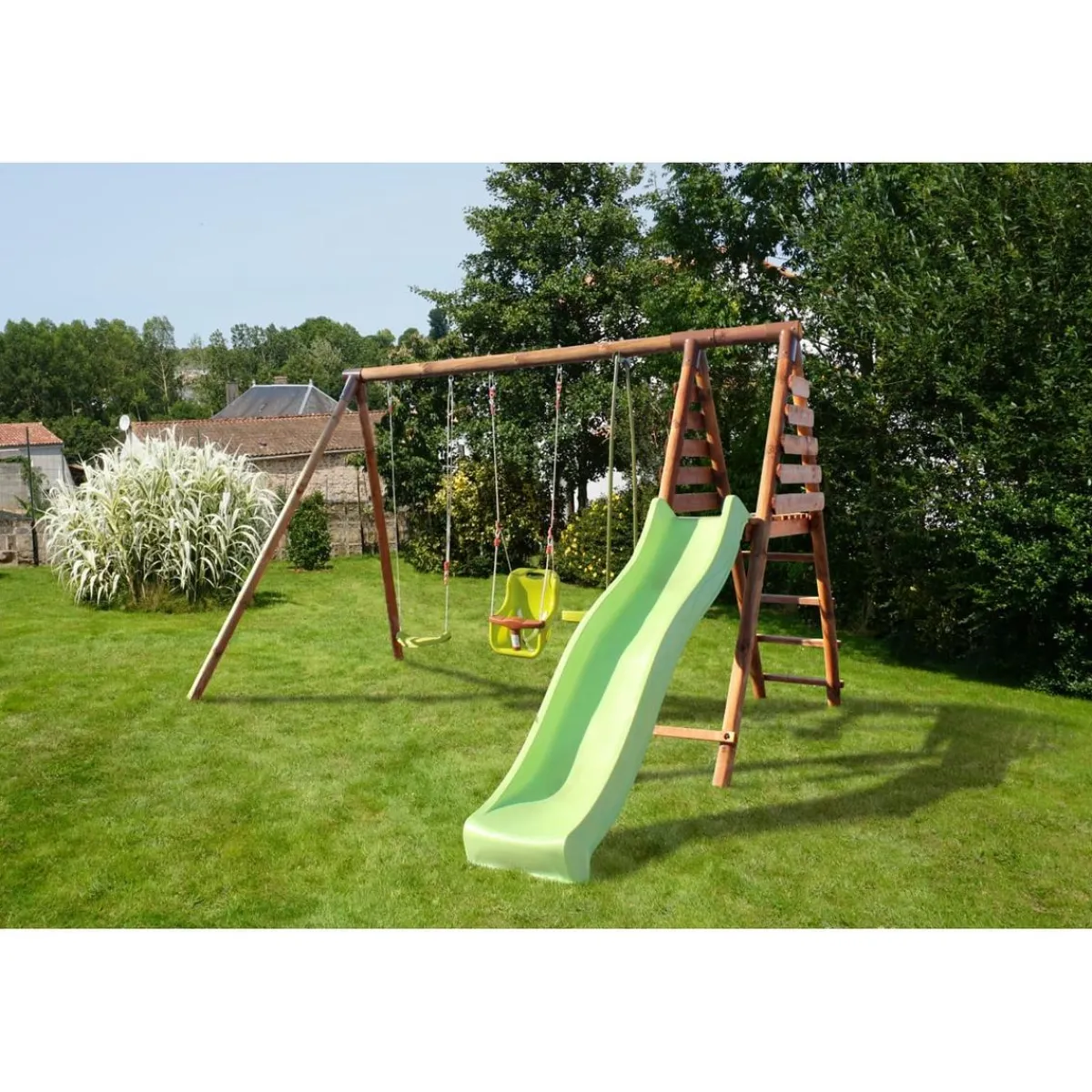 - Estación de juego con columpios y tobogán Tulipe*SOULET New