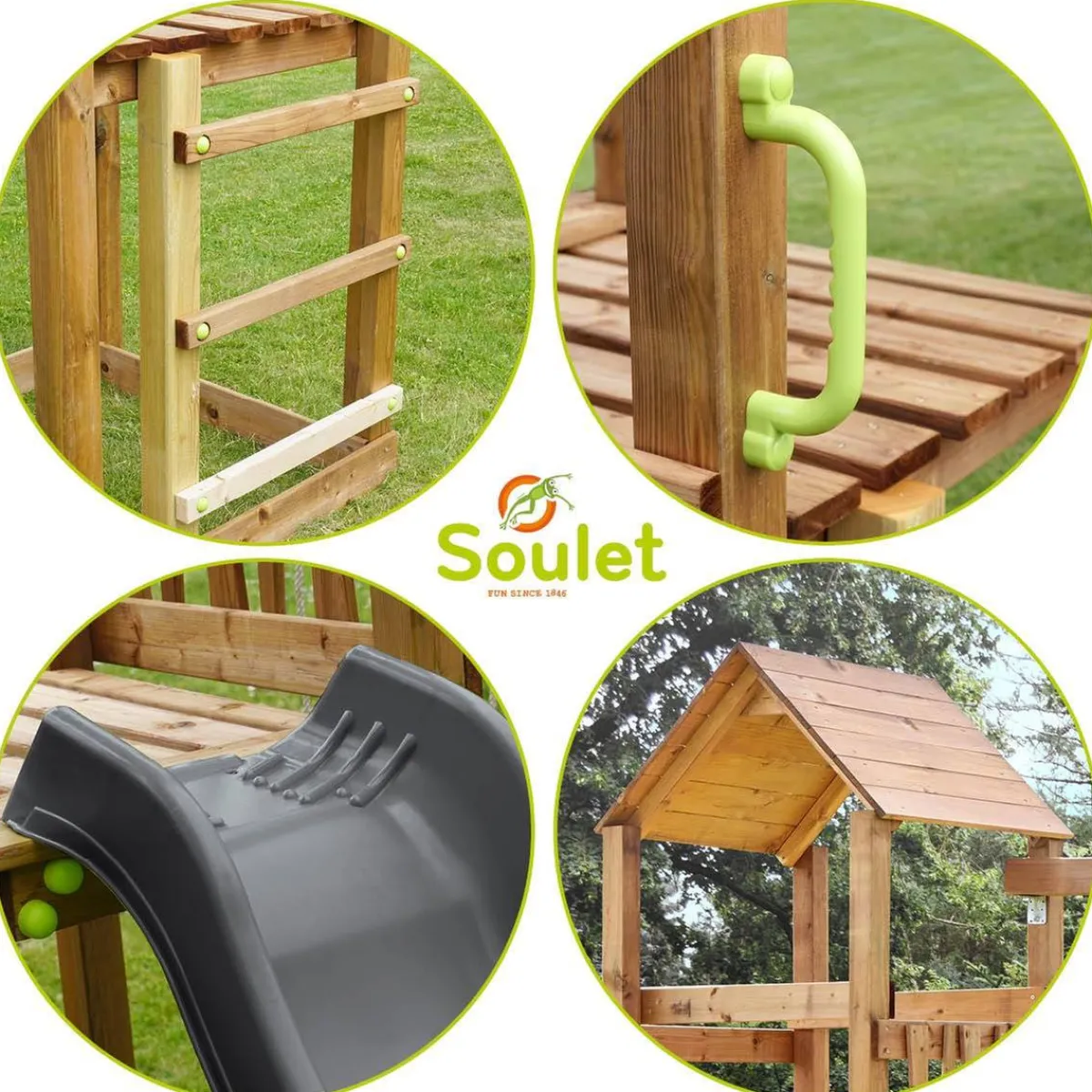 New - Estación de juego Nouméa Columpios