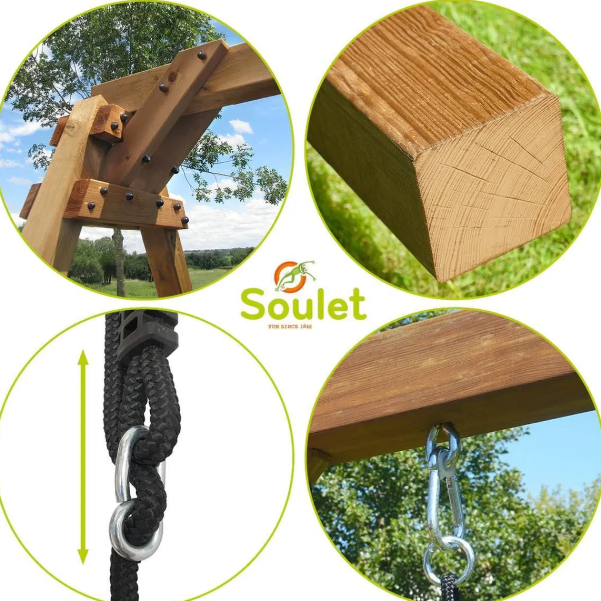 New - Estación de juego Nouméa Columpios