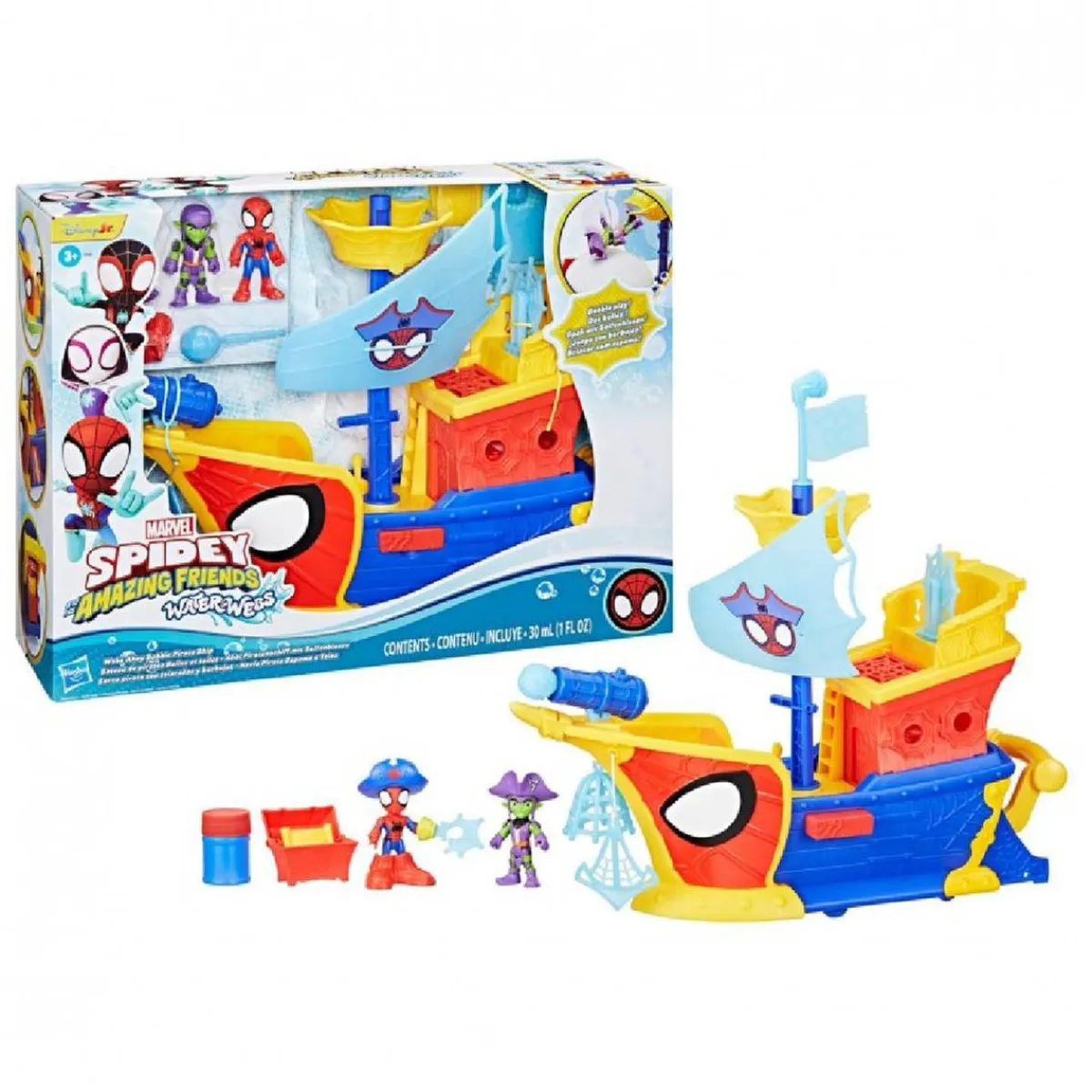 Spidey y su Superequipo - Barco Pirata con telarañas*HASBRO EU TRADING