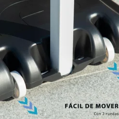 Outlet Sportnow - Canasta de baloncesto altura ajustable de 260-305 cm Blanco Deportes