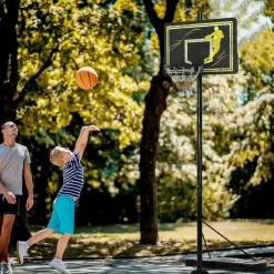 Sportnow - Canasta de baloncesto altura ajustable de 260-305 cm Negro*Outsunny Online