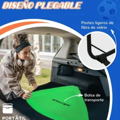 Sportnow - Juego de 2 porterías de fútbol*Outsunny