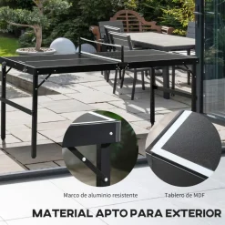Sportnow - Mesa de Ping Pong plegable*Outsunny Hot