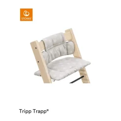 Discount - Cojín para silla Tripp Trapp gris con estrellas Tronas·Accesorios Tronas
