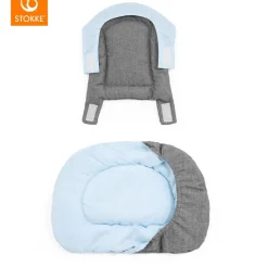 - Cojín reversible para trona Nomi - Gris/Azul*STOKKE Clearance