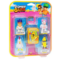 Stumble Guys - Pack 4 figuras + figura misteriosa (varios modelos) Figuras De Acción