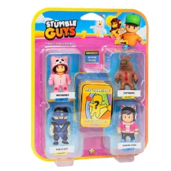 Stumble Guys - Pack 4 figuras + figura misteriosa (varios modelos) Figuras De Acción