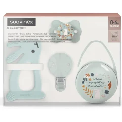 New - Set De Regalo Wonderland Liberty azul Biberones Y Chupetes·Biberones