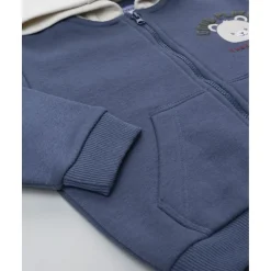 Sudadera azul con capucha y estampado para niño*Prenatal Online