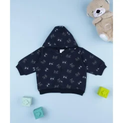 Clearance Sudadera azul con capucha para niño con estampado allover Niño·Bebé Niño 3-36 Meses|Bebé Niño 3-36 Meses·Jerséis Y Cardigans