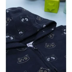 Clearance Sudadera azul con capucha para niño con estampado allover Niño·Bebé Niño 3-36 Meses|Bebé Niño 3-36 Meses·Jerséis Y Cardigans