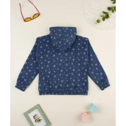Sudadera azul con flores allover para niña*Prenatal Best