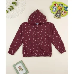 Online Sudadera burdeos con estampado de flores para niña Niña 2-10 Años·Jerséis Y Sudaderas|Niña·Niña 2-10 Años