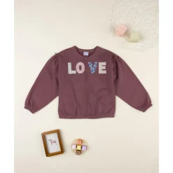 New Sudadera de niña rosa con estampado Love Niña·Niña 2-10 Años|Niña 2-10 Años·Jerséis Y Sudaderas