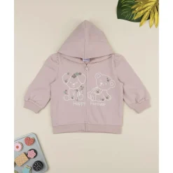 Sudadera de niña rosa con estampado de osos*Prenatal Best