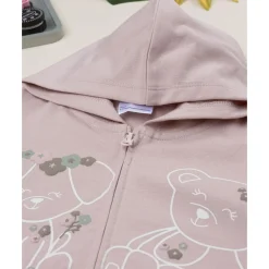 Sudadera de niña rosa con estampado de osos*Prenatal Best