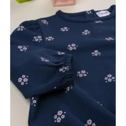 Discount Sudadera niña azul con flores rosas Bebé Niña 3-36 Meses·Abrigos Y Plumíferos|Niña·Bebé Niña 3-36 Meses