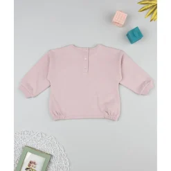 Sudadera niña rosa con estampado*Prenatal