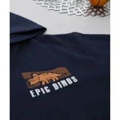 Sudadera niño azul con estampado en relieve*Prenatal