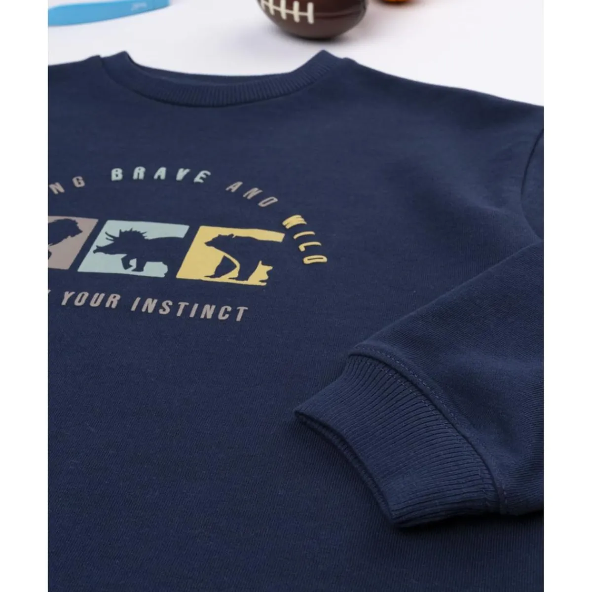 Outlet Sudadera niño azul dinosaurios Niño 2-10 Años·Abrigos Y Plumíferos|Niño·Niño 2-10 Años