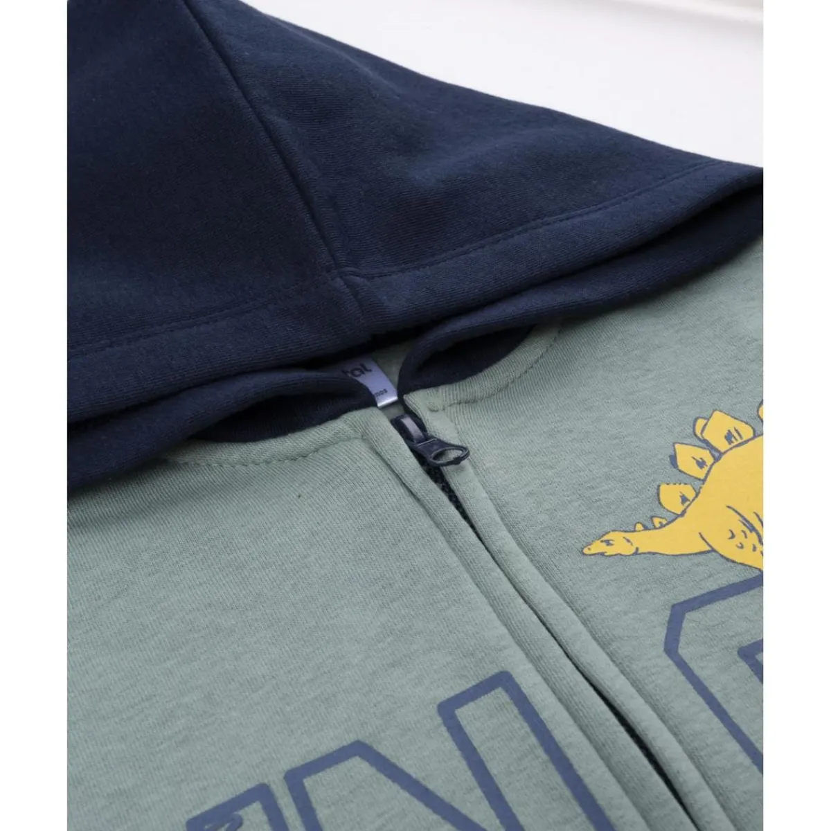 Sudadera niño azul/verde “Dinos” con capucha*Prenatal Online