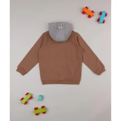New Sudadera niño color block marrón Niño 2-10 Años·Abrigos Y Plumíferos|Niño·Niño 2-10 Años
