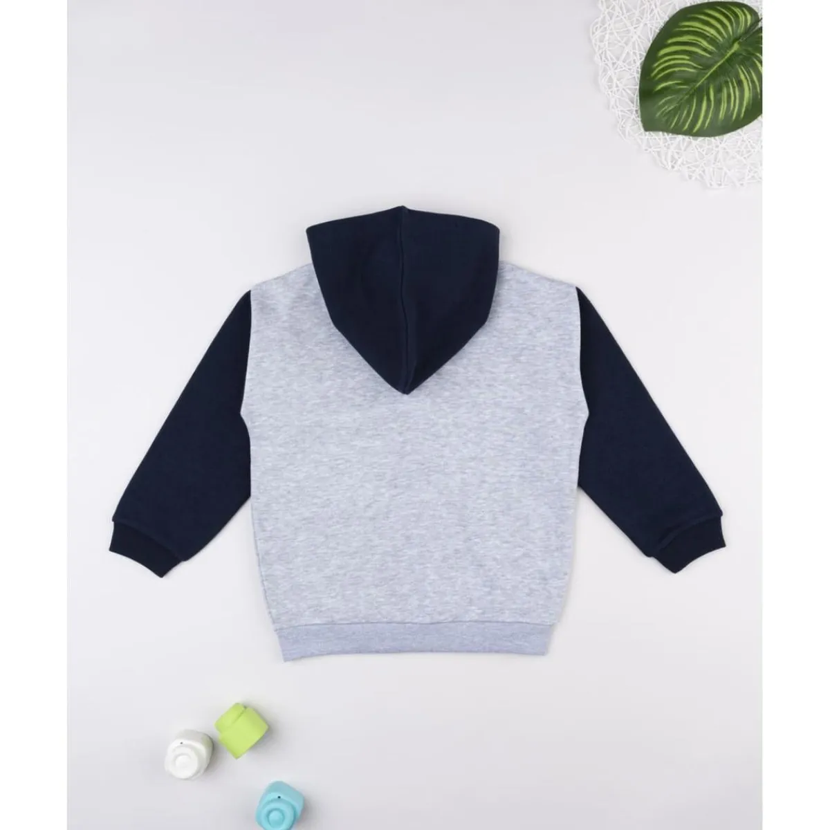 Sudadera niño gris/azul “Dinos” con capucha*Prenatal Online