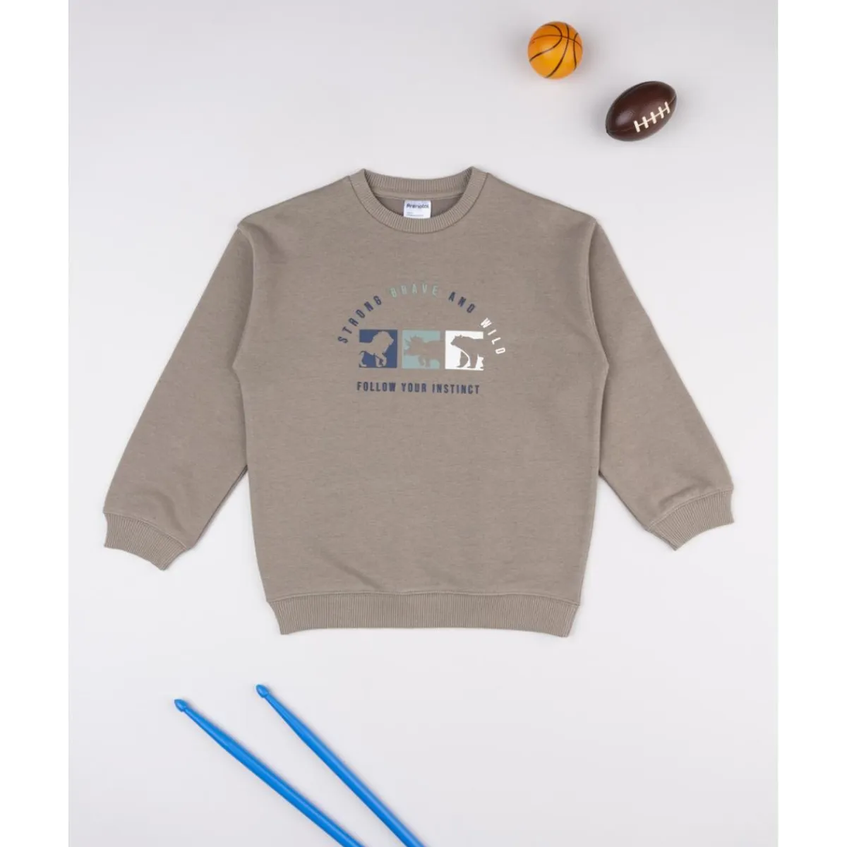 New Sudadera niño marrón dinosaurios Niño 2-10 Años·Abrigos Y Plumíferos|Niño·Niño 2-10 Años