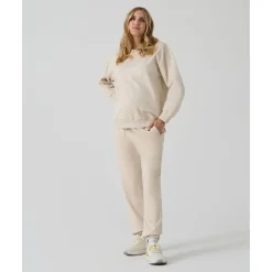 Sale Sudadera premamá crudo con bordado Premamá·Moda|Moda·Prendas De Punto