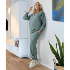 Sudadera premamá verde con bordado*Prenatal