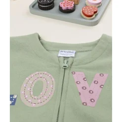 Sudadera verde “Love” para niña*Prenatal Sale