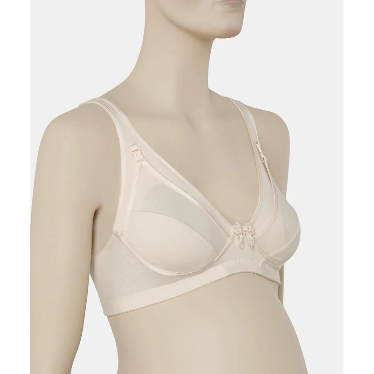 Discount Sujetador de lactancia algodón lycra color crema copa c Íntimo Y Noche·Sujetadores Lactancia|Premamá·Íntimo Y Noche