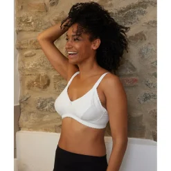 Discount Sujetador de lactancia blanco de lunares - copa C Íntimo Y Noche·Sujetadores Lactancia|Premamá·Íntimo Y Noche