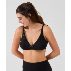 Sujetador de Lactancia Negro con Lazo Decorativo*Prenatal Clearance